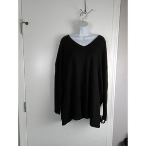 Cut Loose Sweater Womens Medium V Neck Long Sleeve Pullover Relaxed Fit Knit